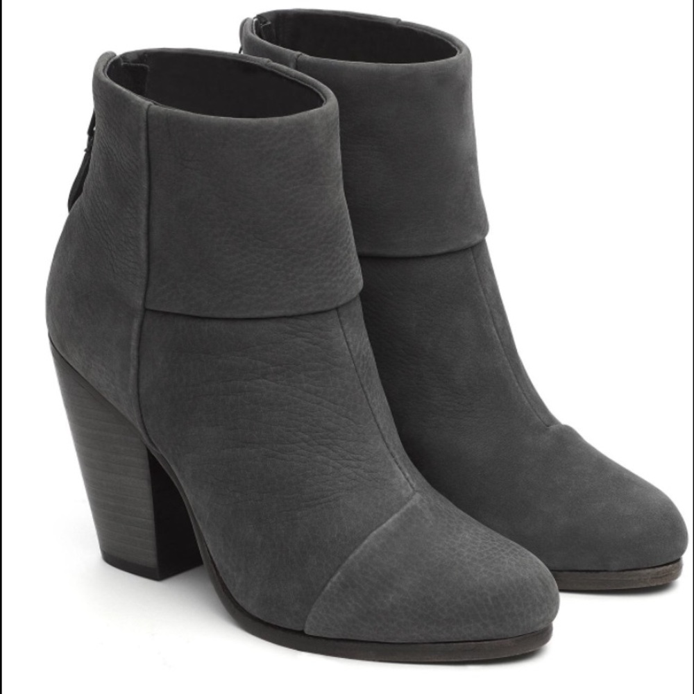 rag & bone Gray Ankle Boots